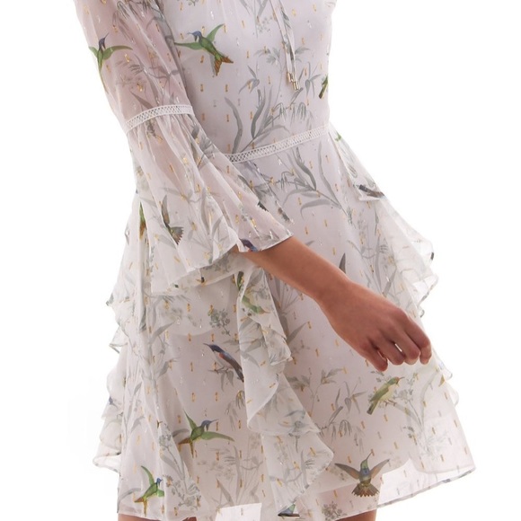 TED BAKER Womens chiffon dress - Picture 6 of 7
